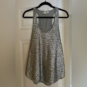 Gap XS Silver Sequin Women's Top